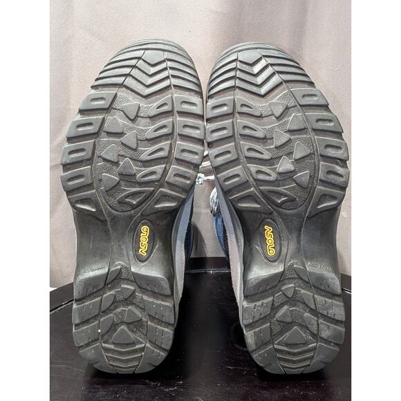 ASOLO Hiking Boots Womens 8 Blue Gray Calf High Gore Tex Romania Lady Trail - Picture 8 of 9